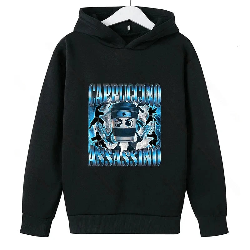 Cabucina Assasino sort Børne-Hoodie