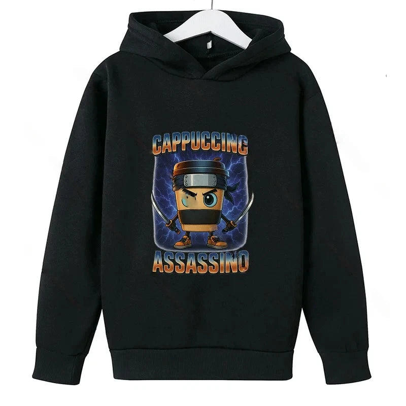 Cabucina Assasino sort Børne-Hoodie