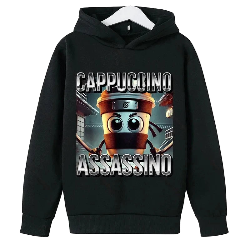 Cabucina Assasino sort Børne-Hoodie