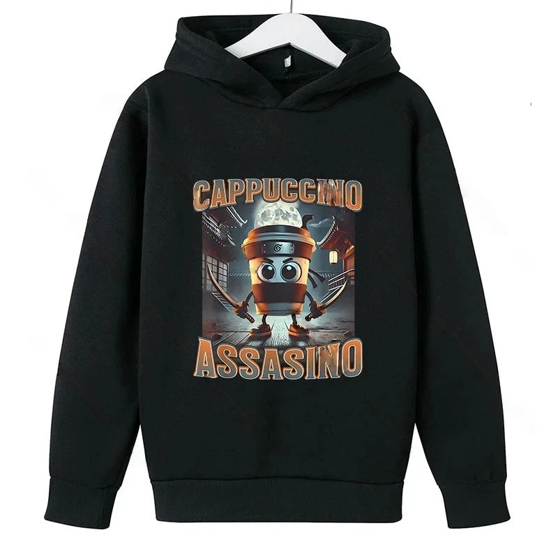 Cabucina Assasino sort Børne-Hoodie