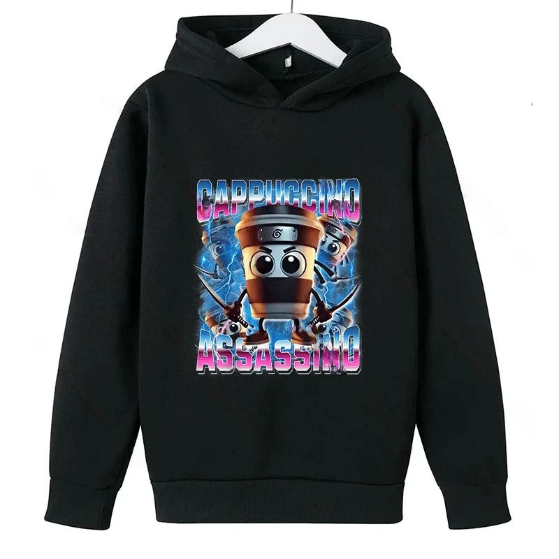 Cabucina Assasino sort Børne-Hoodie