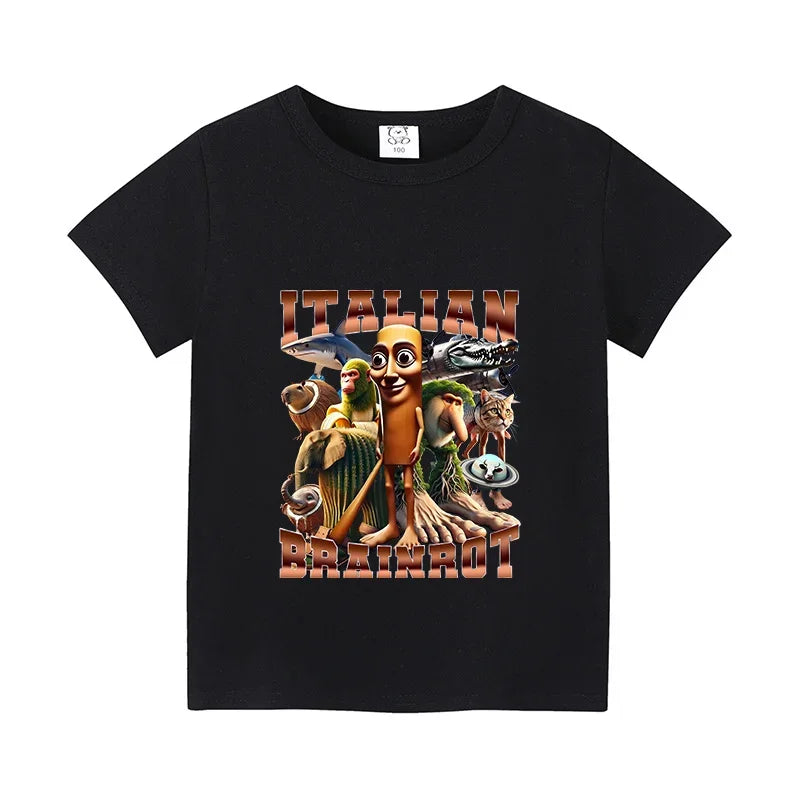 Brainrot Børne T-shirt