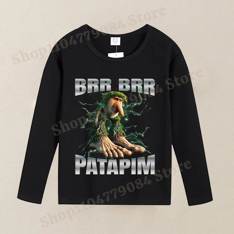 Brainrot Langærmet T-shirt