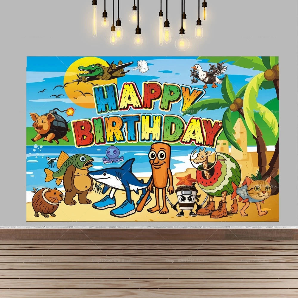 Brainrot Fødselsdagsbaggrund