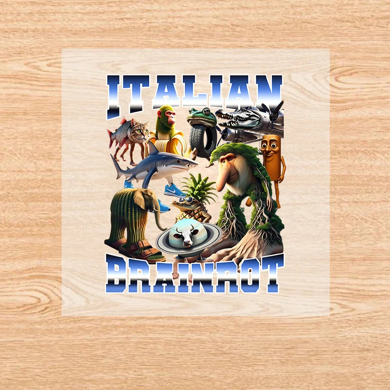 Brainrot Iron-On Patches