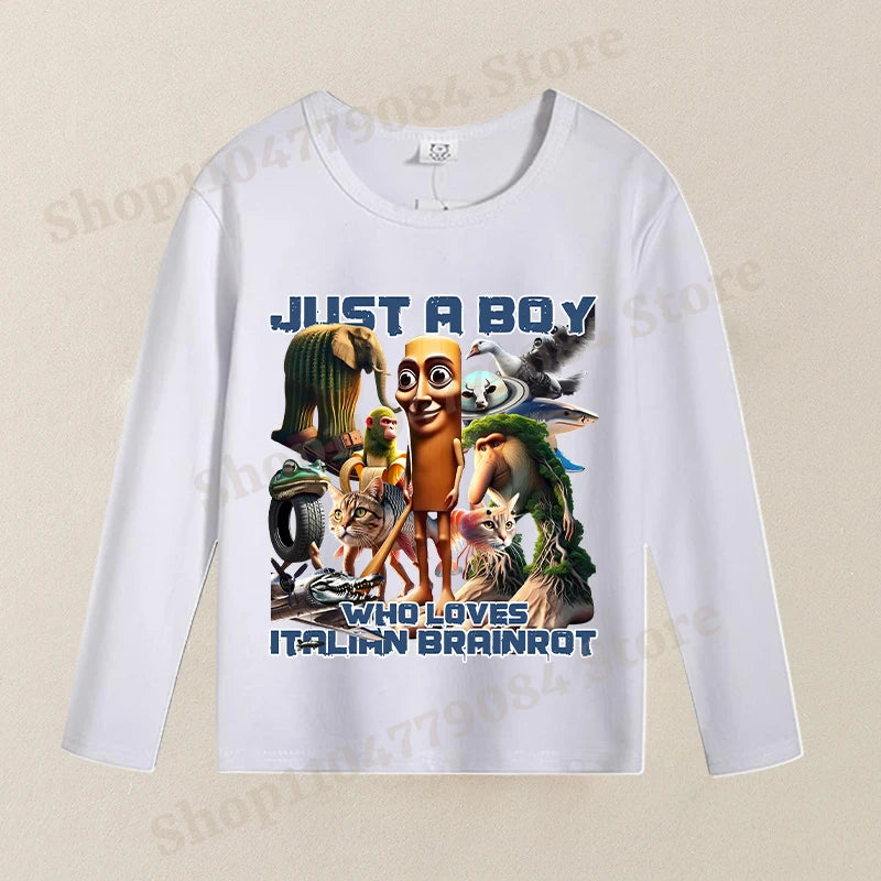 Brainrot Langærmet T-shirt