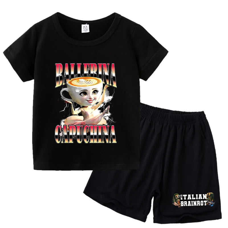 Italien brianrot shorts og t-shirts