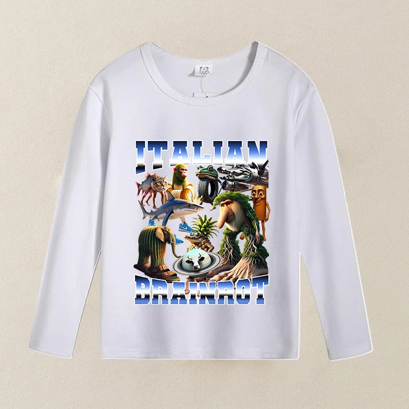 Brainrot Langærmet T-shirt