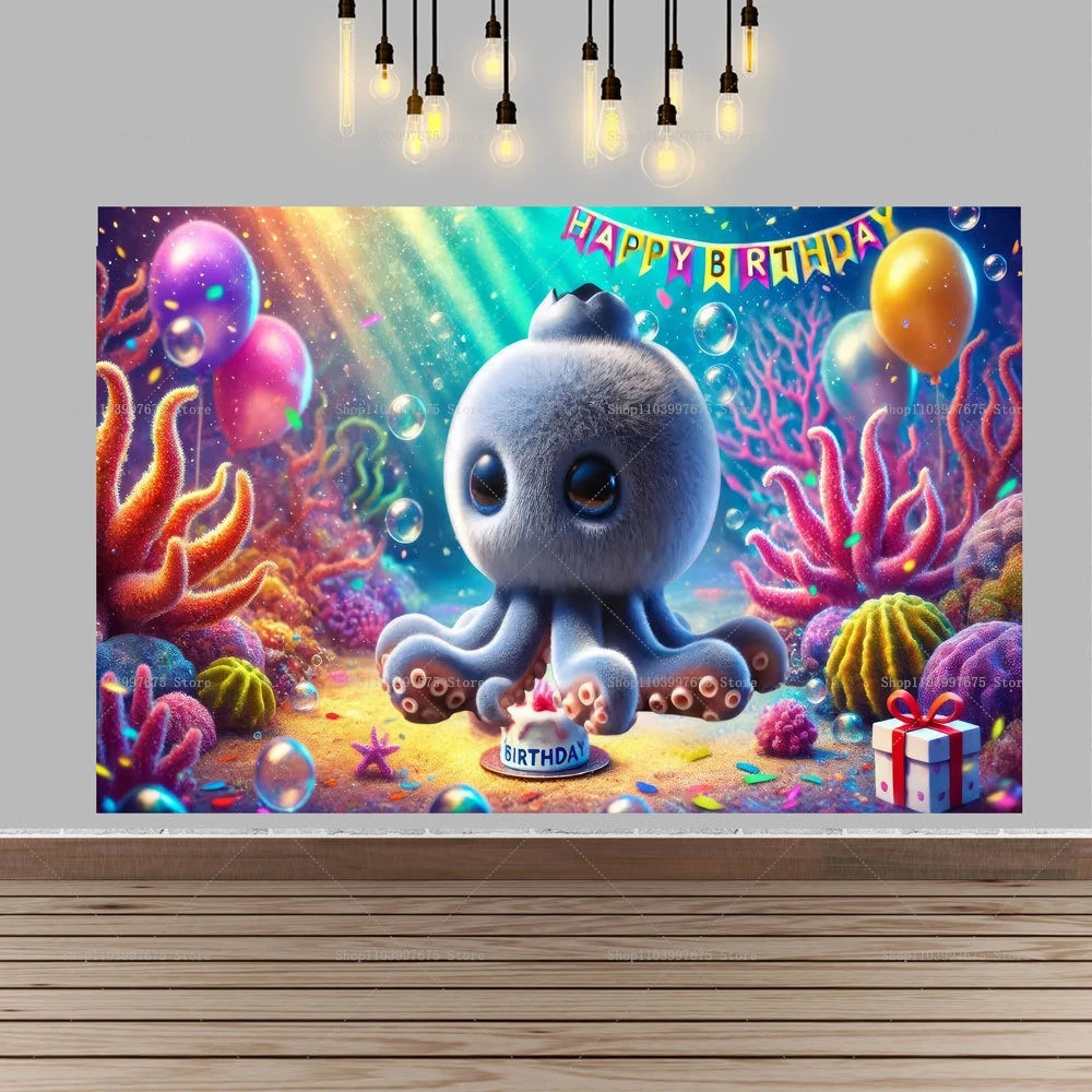 Brainrot Fødselsdagsbaggrund