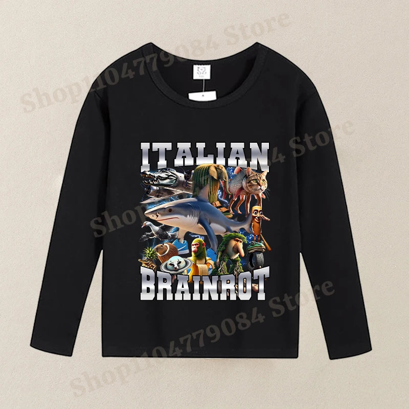 Brainrot Langærmet T-shirt