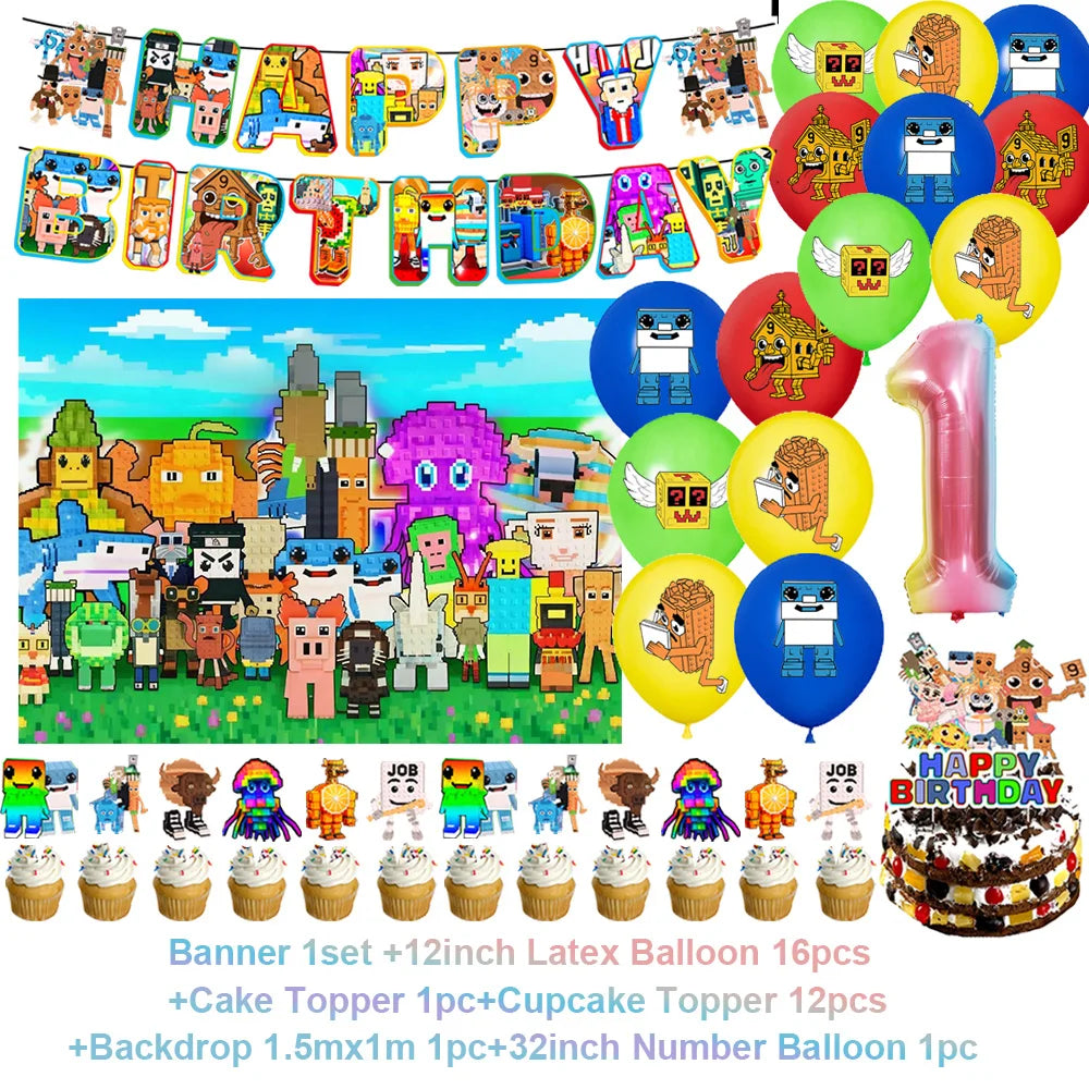 Steal A Brainrot Fødselsdagsdekoration