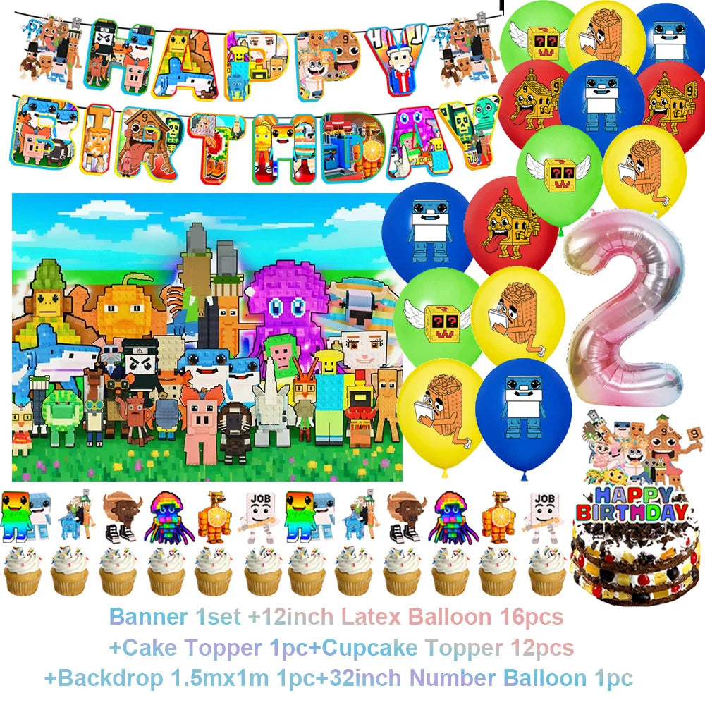 Steal A Brainrot Fødselsdagsdekoration