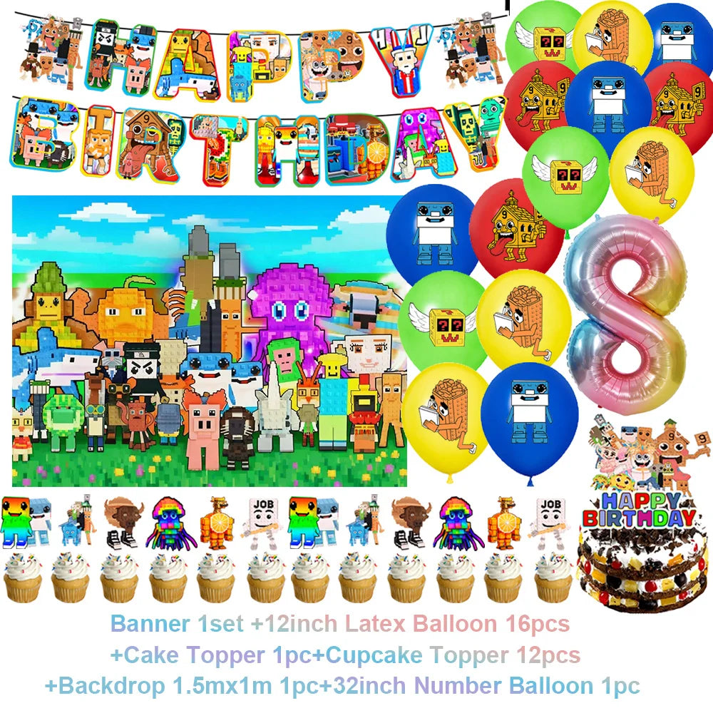 Steal A Brainrot Fødselsdagsdekoration