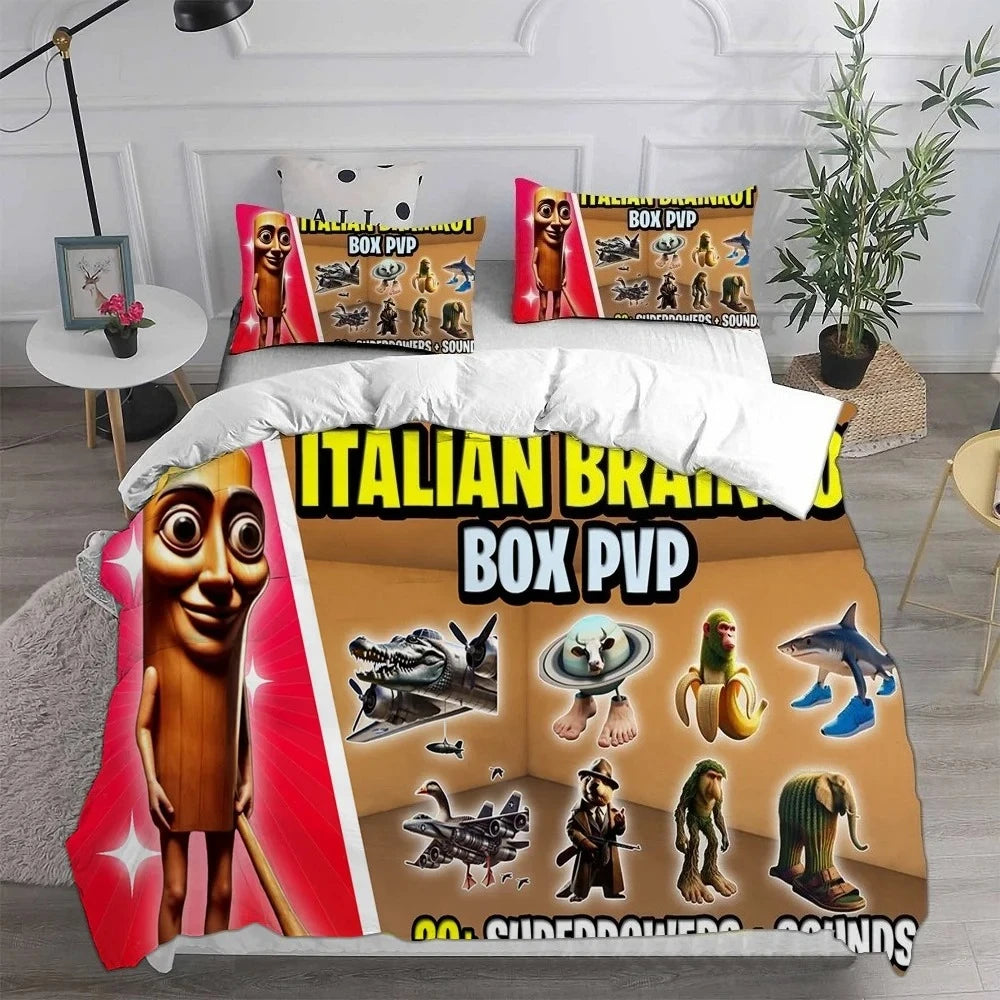 Italien brainrot sengetøj