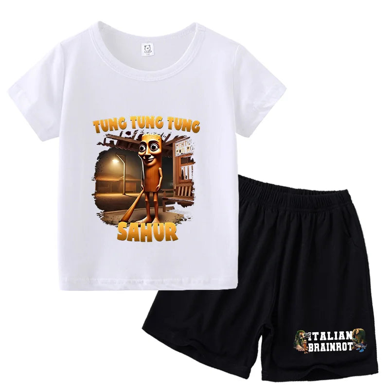 Italien brianrot shorts og t-shirts