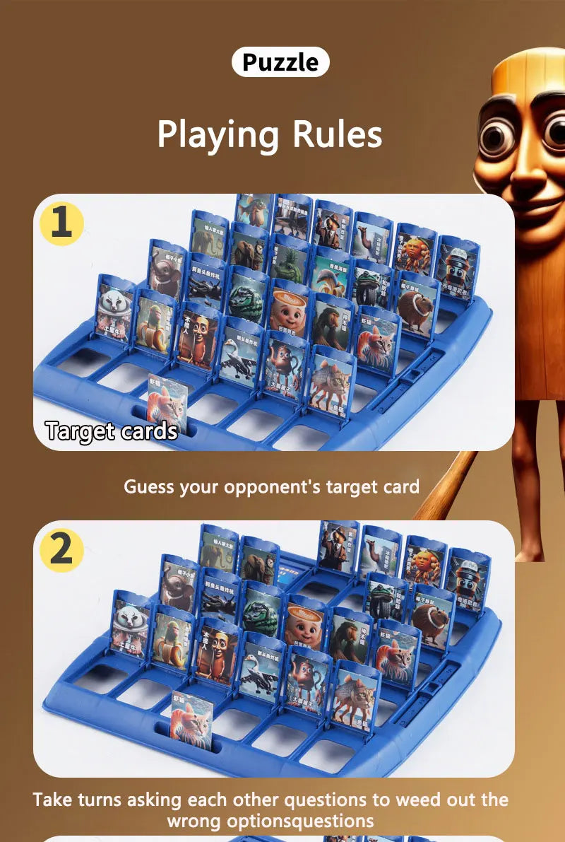 Italian brainrot Hvem er Hvem spil