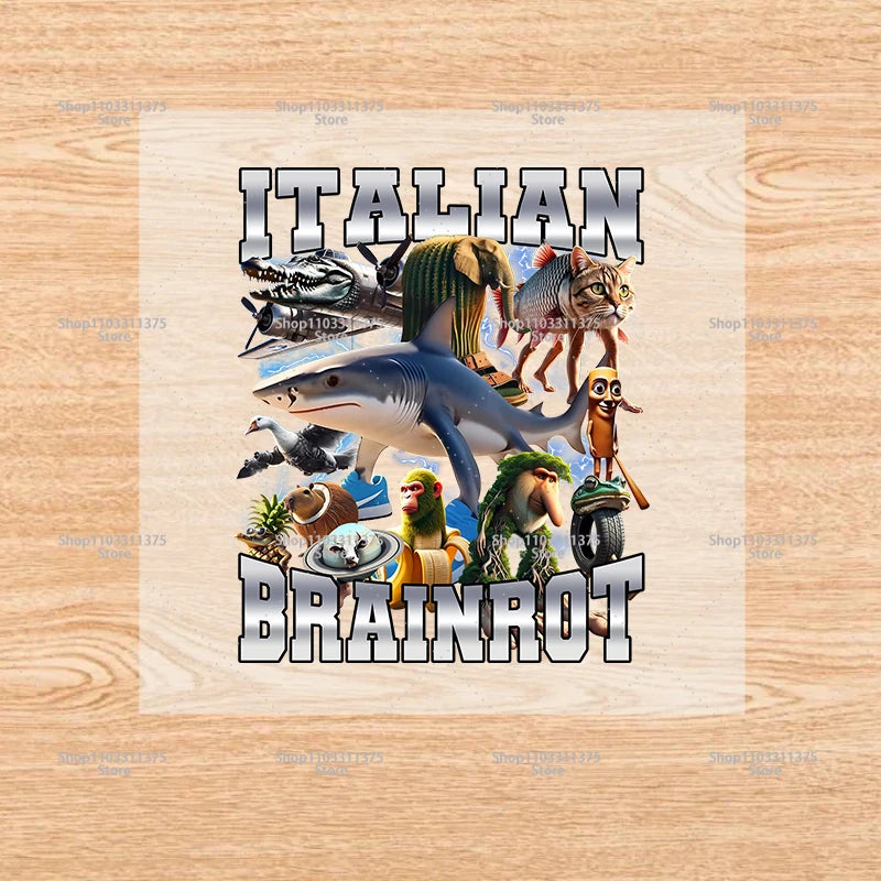 Brainrot Iron-On Patches