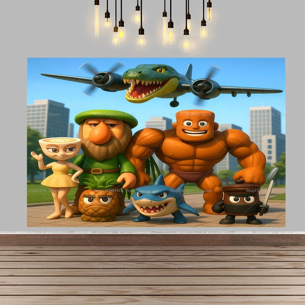 Brainrot Fødselsdagsbaggrund