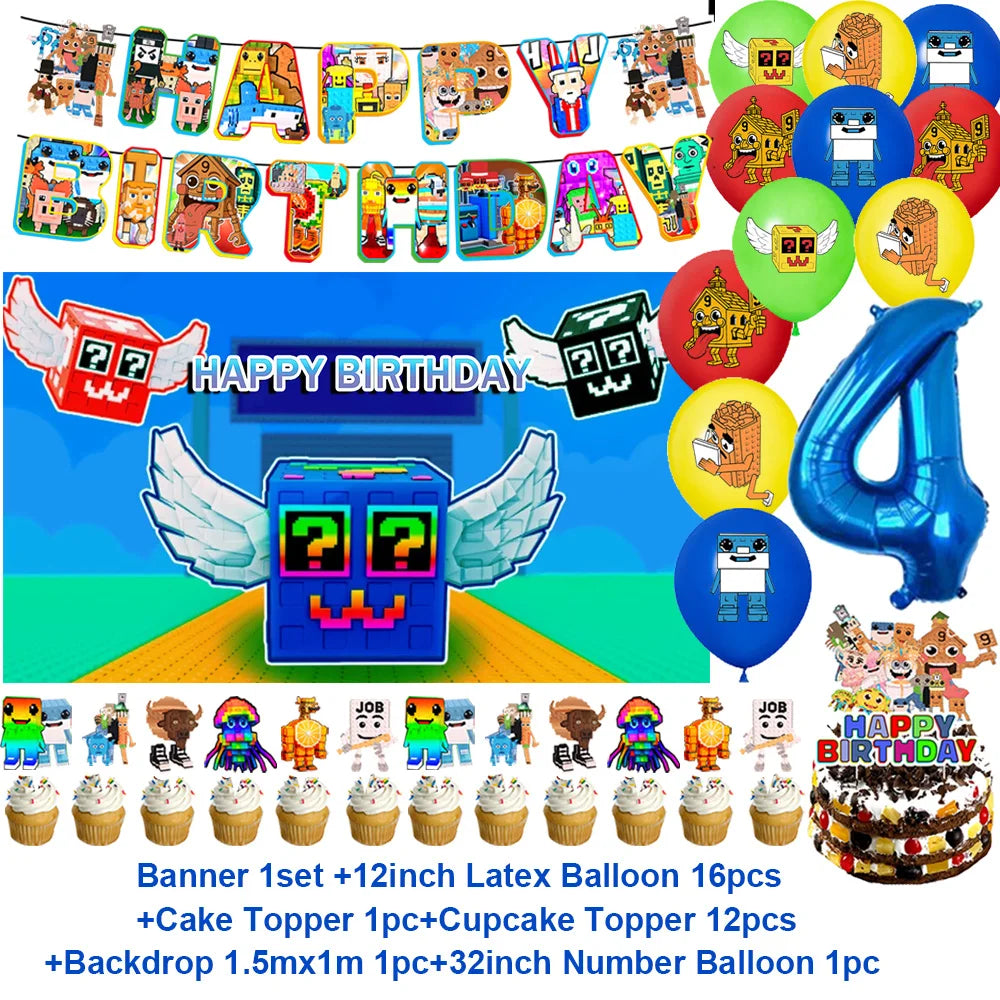 Steal A Brainrot Fødselsdagsdekoration