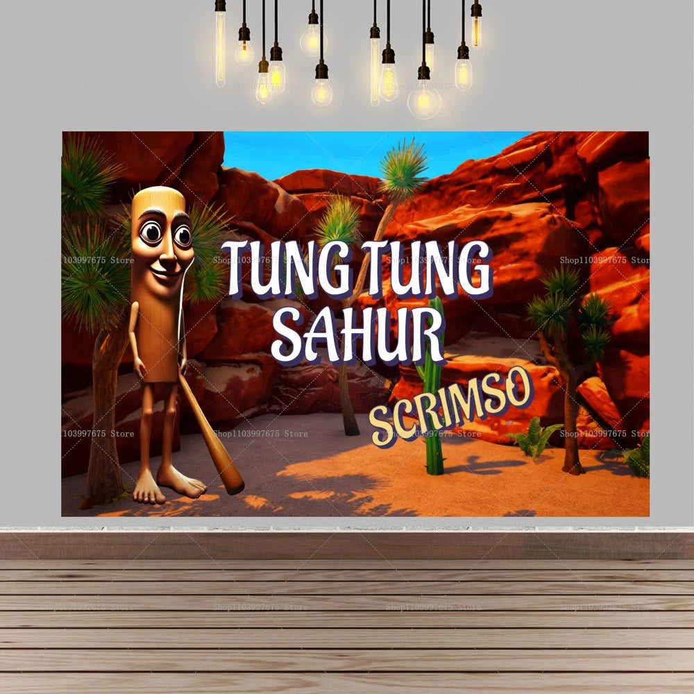 Brainrot Fødselsdagsbaggrund